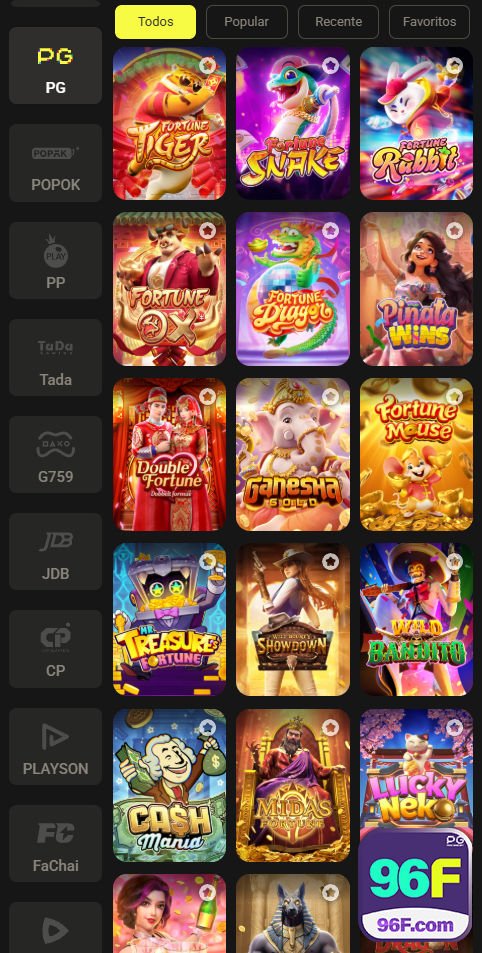 96f acesse emocionante jogo